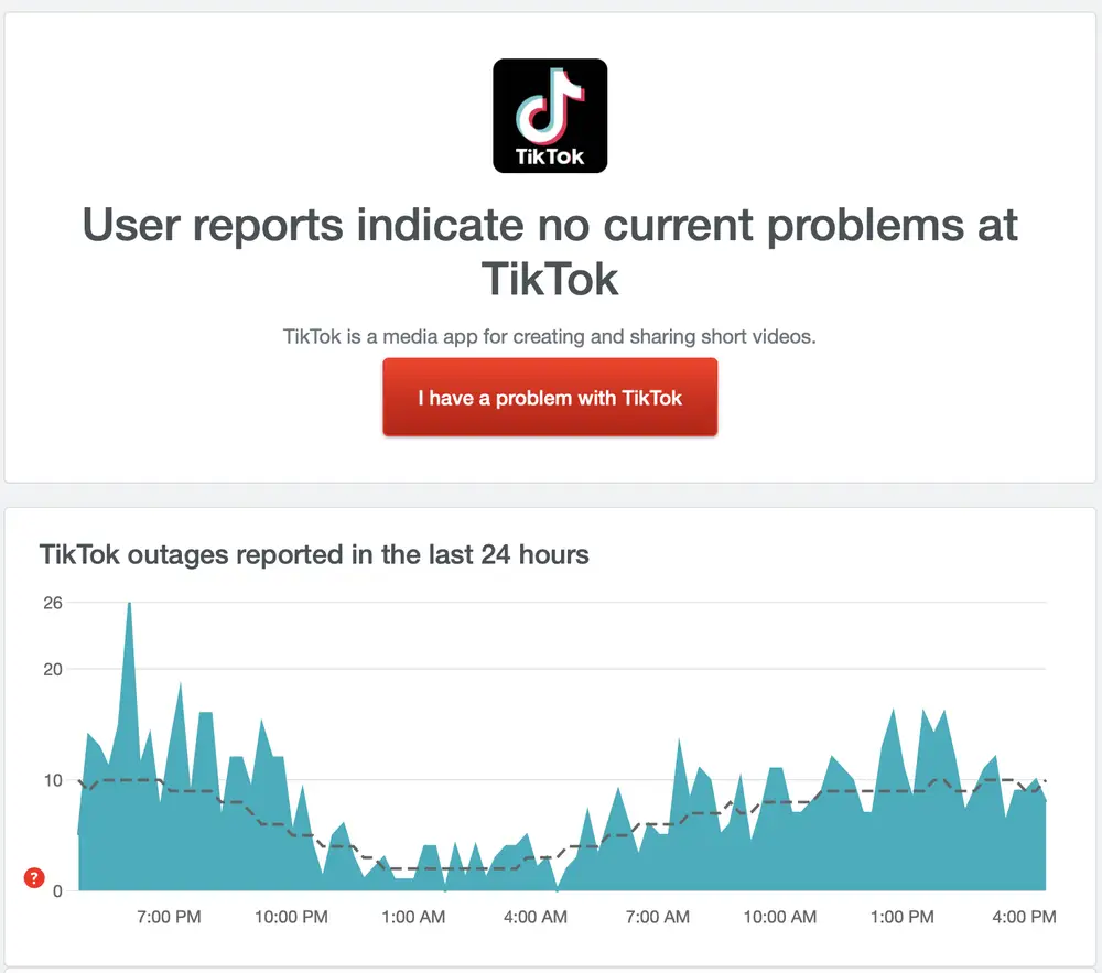 Fixes For TikTok Videos Not Playing in Browser - check for outage
