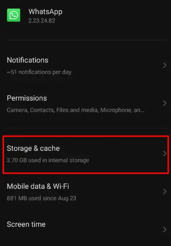 How to fix WhatsApp Status Disappeared Before 24 Hours - clear cache