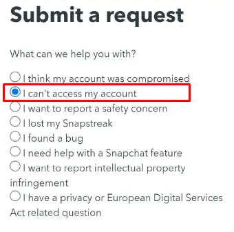 Fix Snapchat "Oops We Could not Find Matching Credentials" - contact Snapchat support