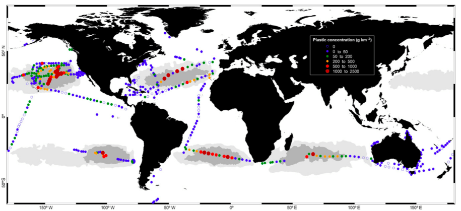 Here's How Much Plastic Waste Is Ending Up in Our Oceans 2 concentrations world